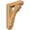 Ekena Millwork Merced Arts and Crafts Rough Sawn Bracket w/ Offset Brace, Western Red Cedar, 6"W x 22"D x 30"H BKT0604X22X30MRC03RWR - alternate 1
